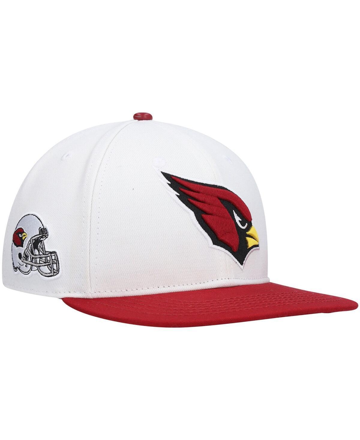 Mens Pro Standard White and Cardinal Arizona Cardinals 2Tone Snapback Hat - White Product Image