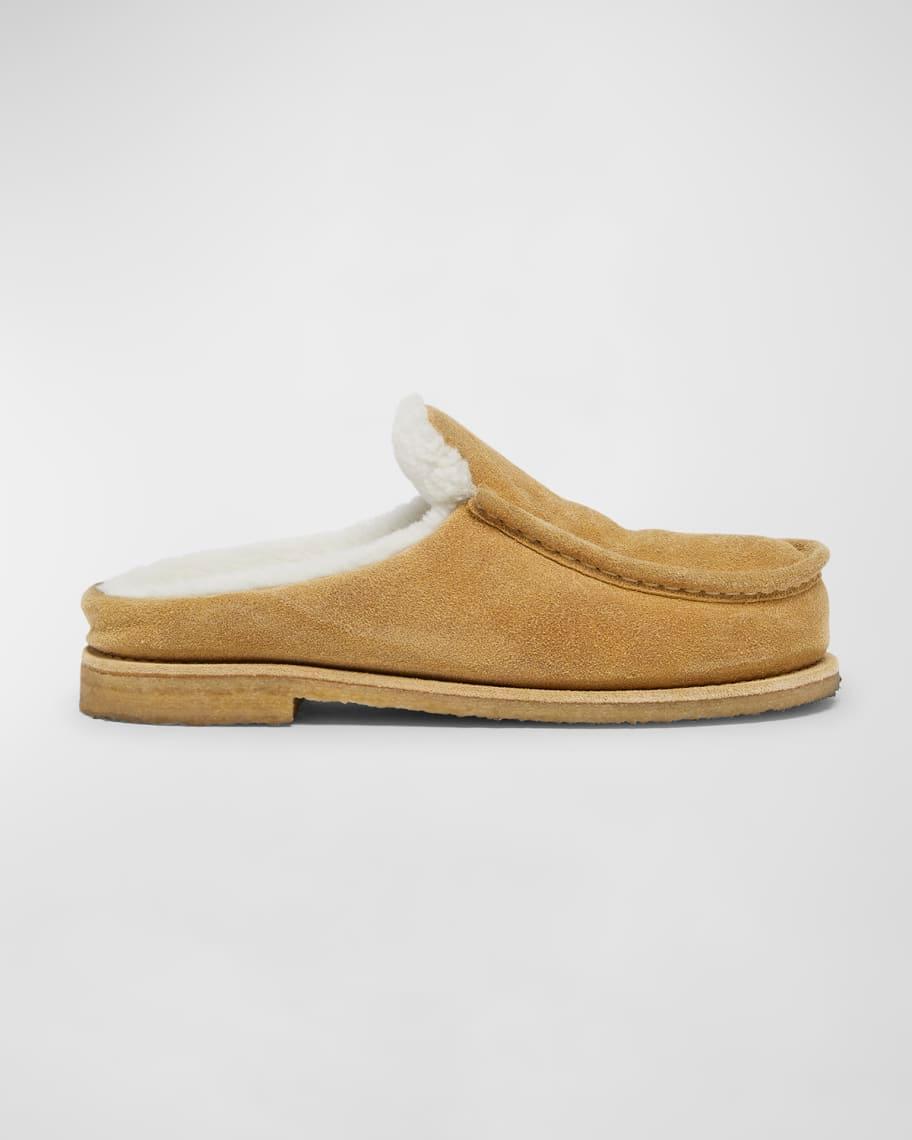 Suede Shearling Loafer Mules product image