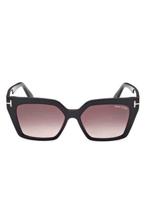 TOM FORD Winona 53mm Gradient Cat Eye Sunglasses Product Image