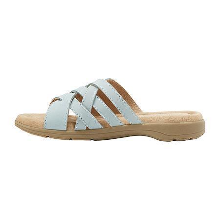 Eastland Womens Hazel Slide Sandal -NAVY NUBUC Product Image