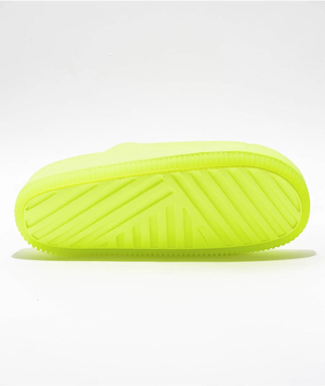 Nike Calm Volt Yellow Slide Sandals Product Image