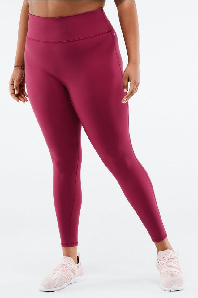 Fabletics Trinity High-Waisted Pocket Legging Womens Cherry Burst/Pink Dust plus Size 4X Product Image