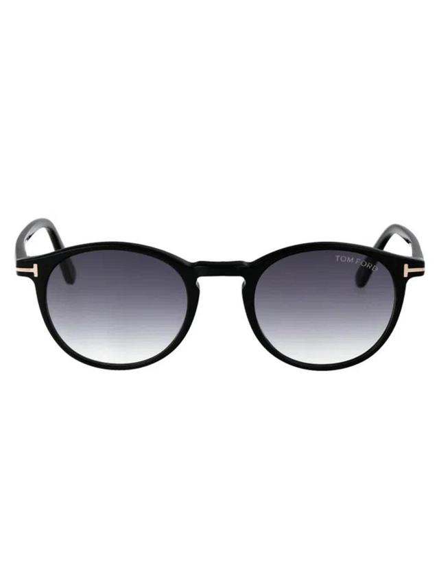 Eyewear Andrea Round Frame Sunglasses In Black Product Image