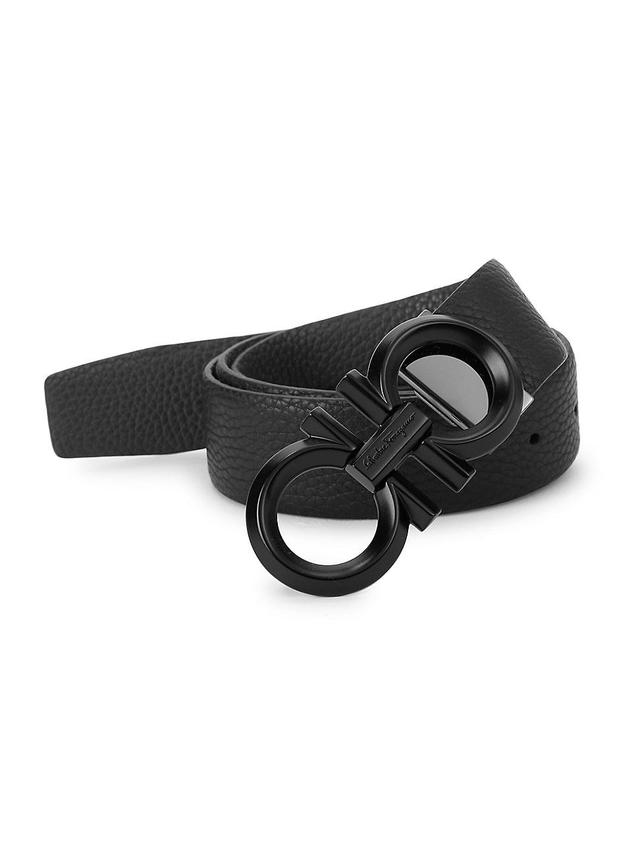 Mens Logo Cut-to-Size Reversible Leather Belt Product Image