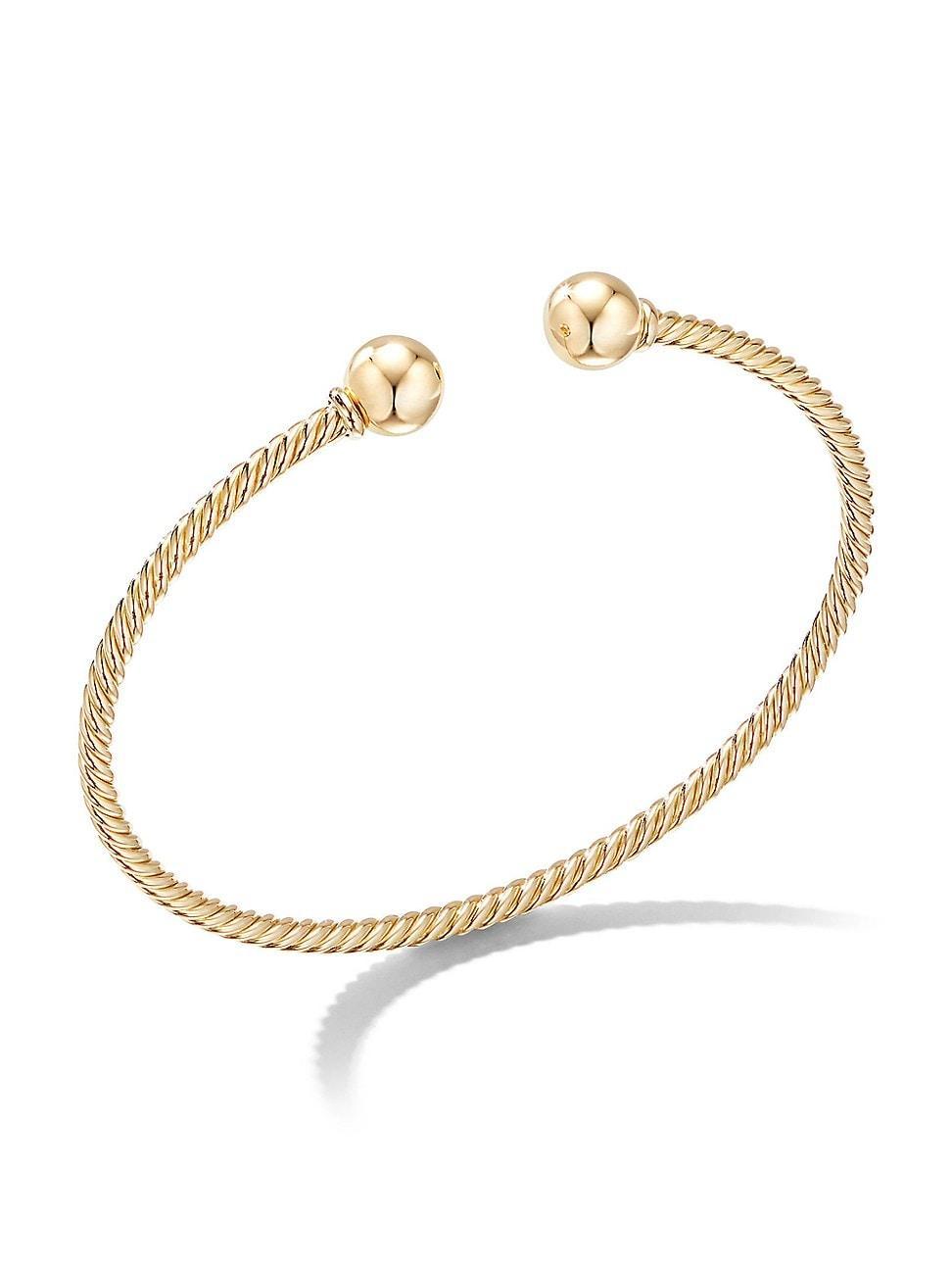 Womens Solari Bead Bracelet in 18K Yellow Gold Product Image