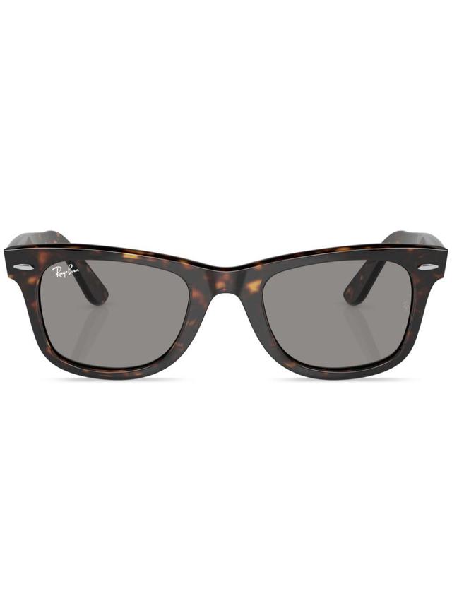 RAY BAN Original Wayfarer Classic Sunglasses Havana Frame Grey Lenses 50-22 Product Image