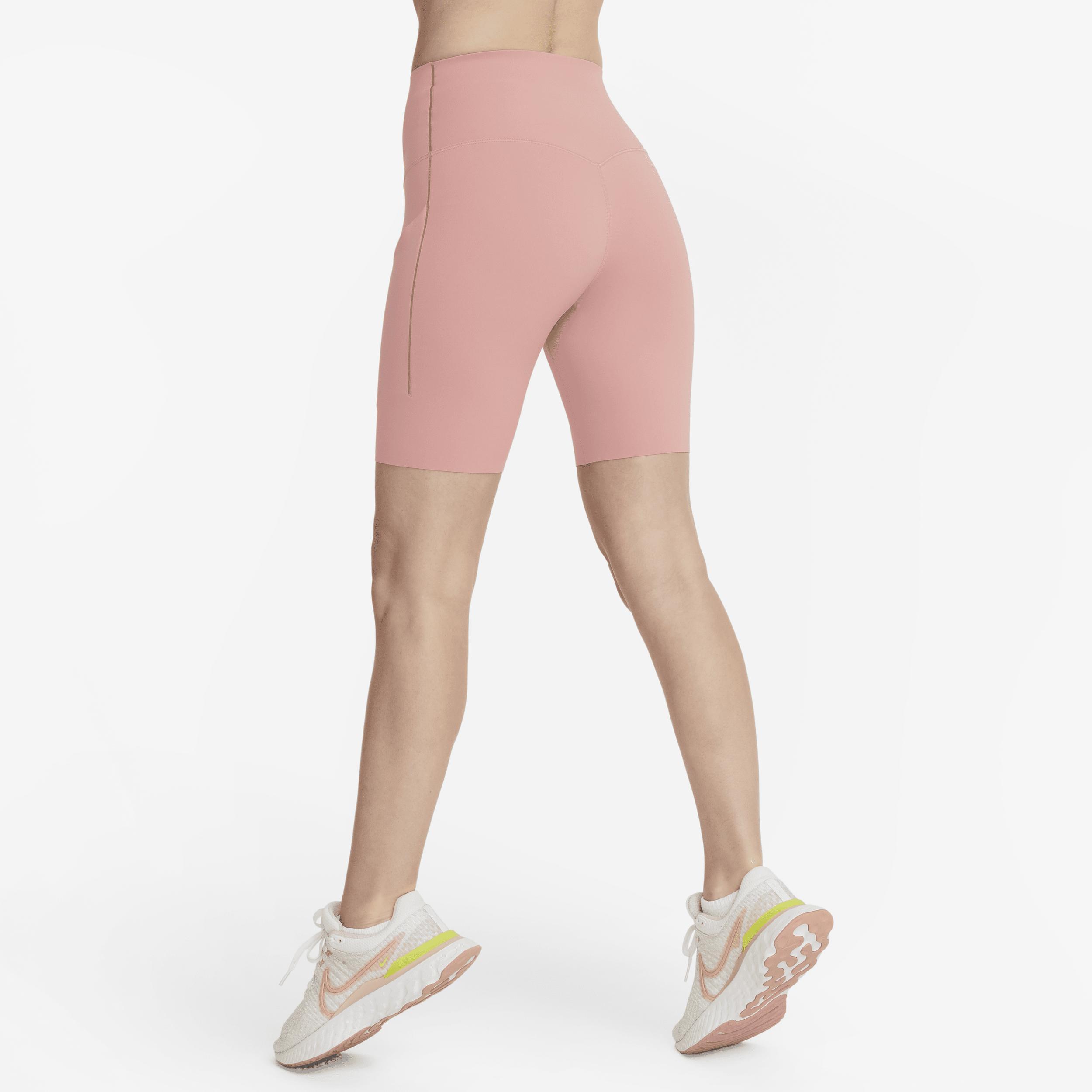 Nike Women's Universa Medium-Support High-Waisted 8" Biker Shorts with Pockets Product Image