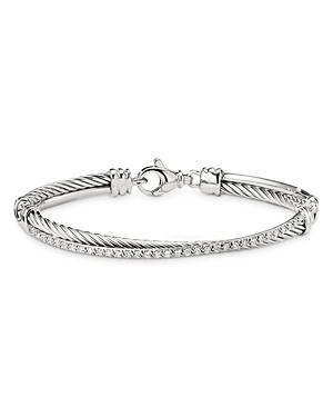 Womens Crossover Bracelet with Diamonds Product Image