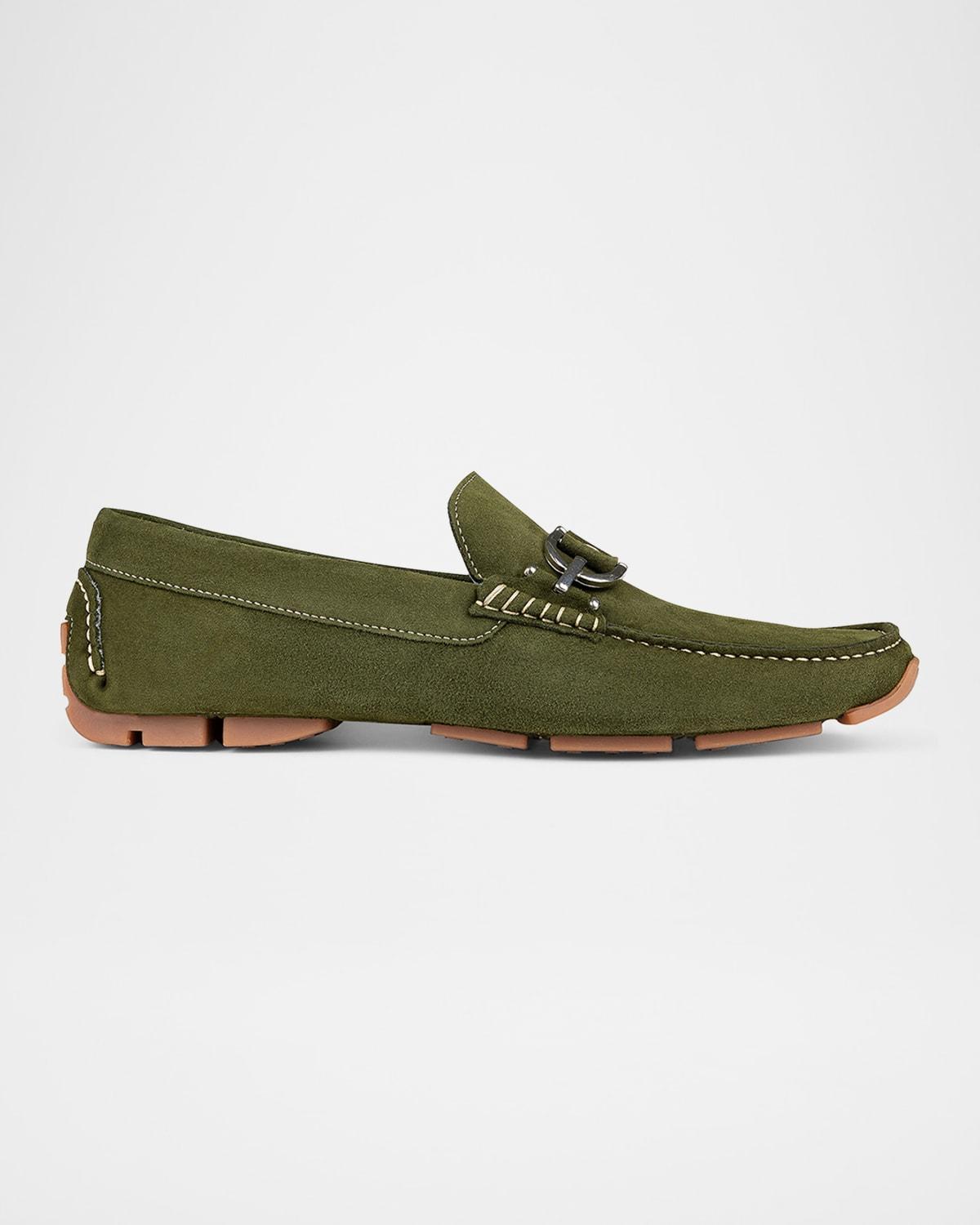 Mens Dacio Metal-Bit Suede Driving Loafers Product Image