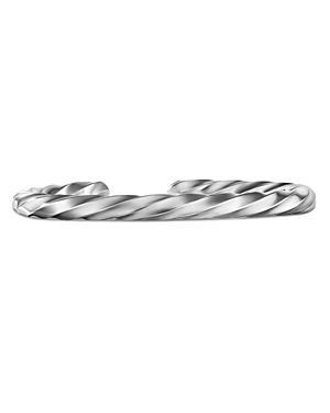 Womens Cable Edge Cuff In Sterling Silver Product Image