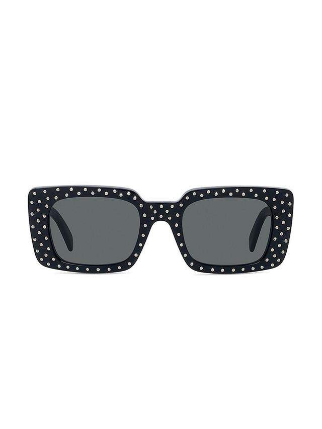 CELINE 51mm Studded Rectangle Sunglasses Product Image