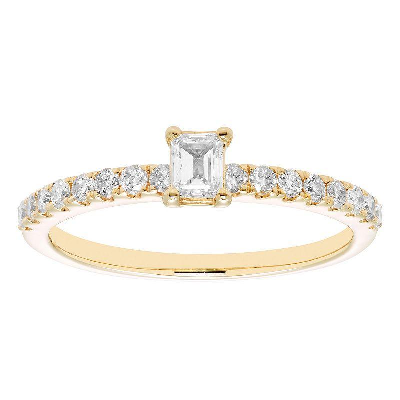 The Regal Collection IGL Certified 1/2 Carat T.W. Diamond Ring, Womens 14k Gold Product Image