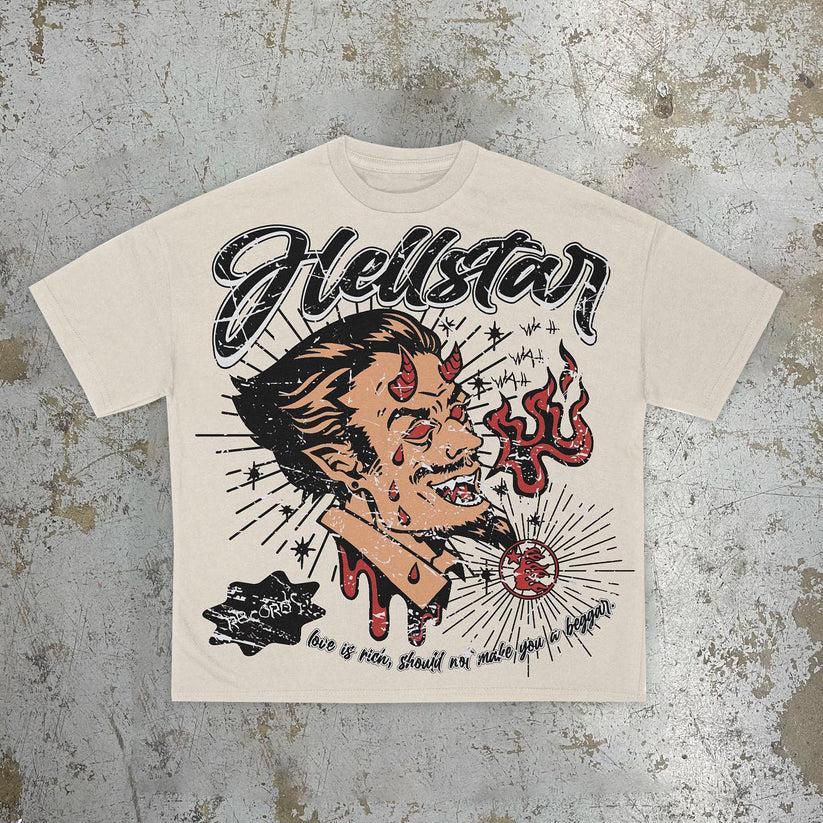 Vintage Hellstar Mortal World Of Life Graphic Cotton Short Sleeve T-Shirt Product Image