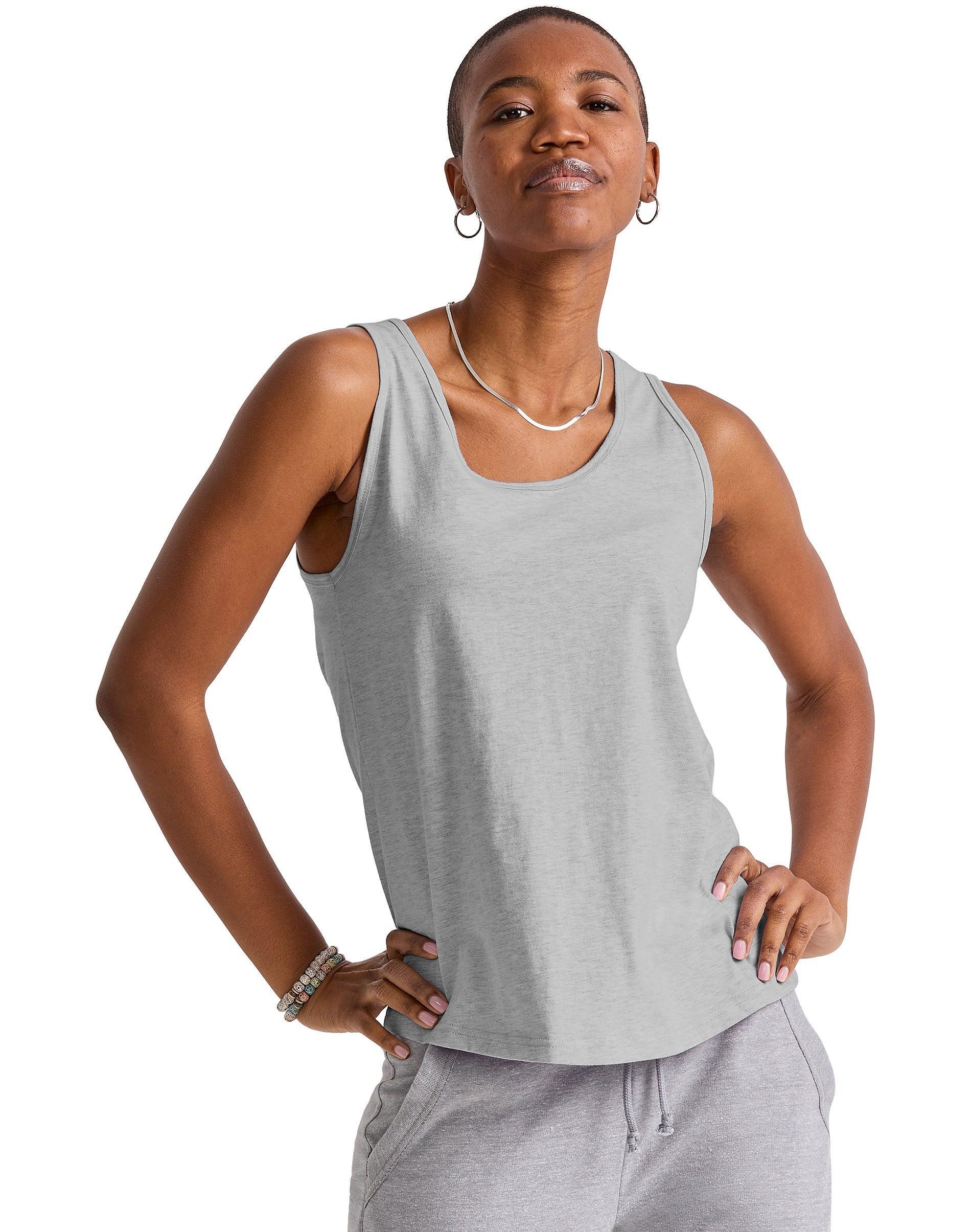 Hanes Originals Womens Cotton Tank Top Solar Ice XS Product Image