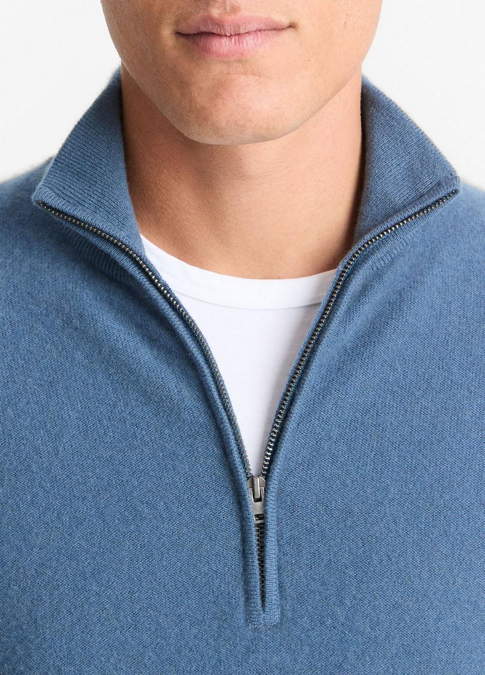 Plush Cashmere Quarter-Zip Sweater Product Image