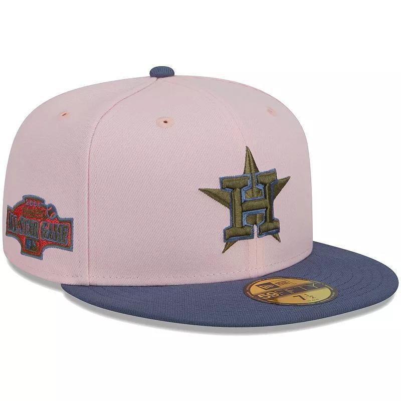 Mens New Era /Blue Houston Astros Olive Undervisor 59FIFTY Fitted Hat Product Image