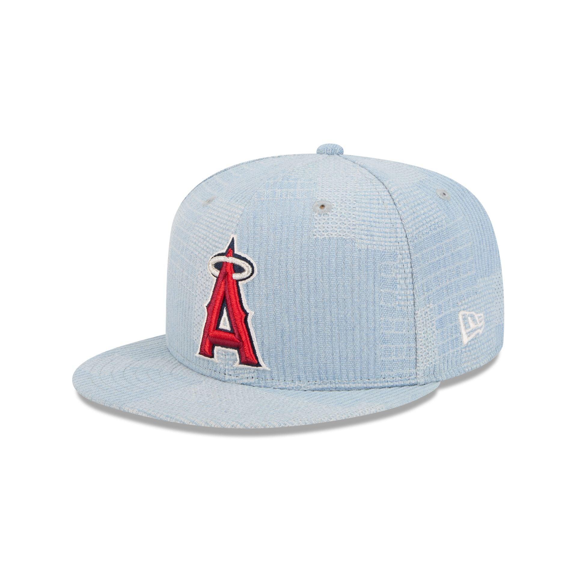 Los Angeles Angels Denim Patchwork 9FIFTY Snapback Hat Male Product Image