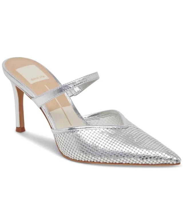 Women's Kanika Mesh Slip-on Pointed-toe Pumps In Silver Metallic Product Image