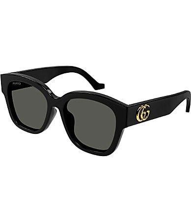 Gucci Womens GG Logo 54mm Square Sunglasses Product Image