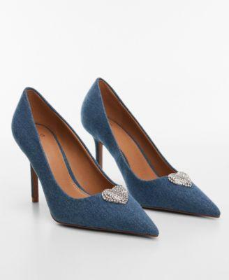 MANGO - Denim shoes with rhinestone detail medium blueWomen Product Image