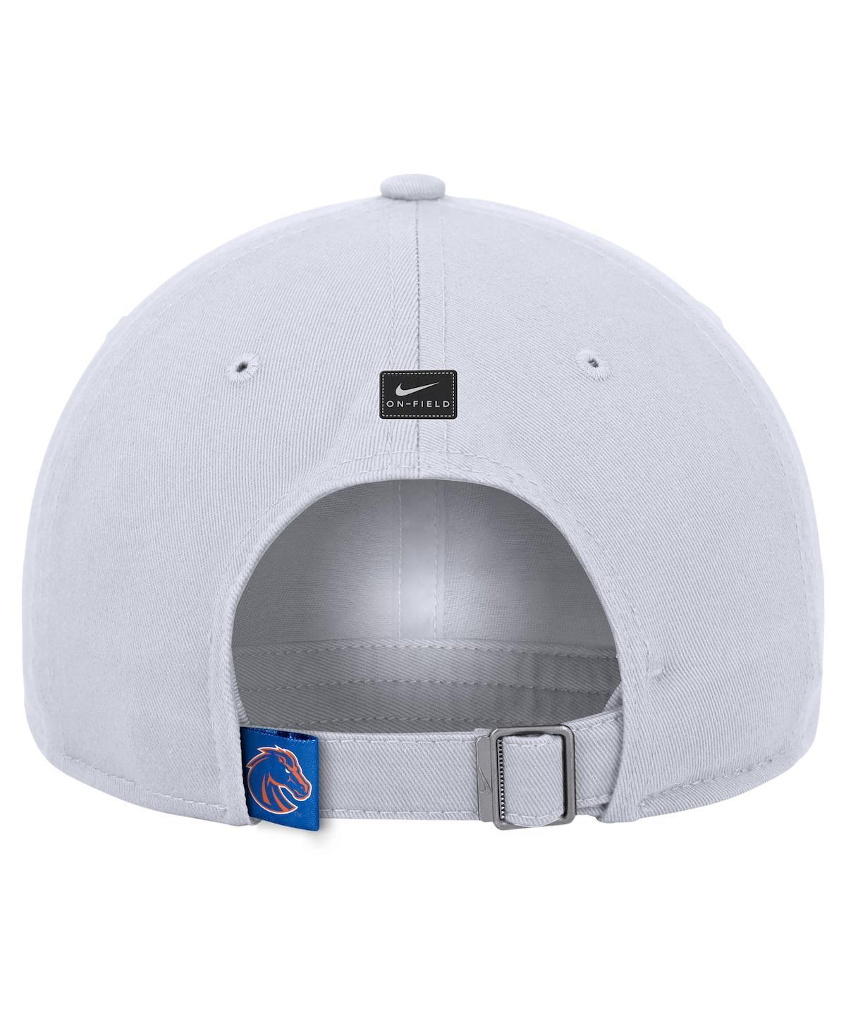 NIKE Men's White Boise State Broncos 2024 Sideline Club Adjustable Hat Product Image