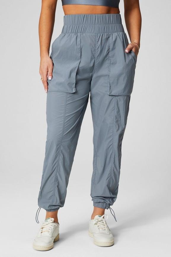 Ultra High-Waisted Piped Nylon Pant Product Image