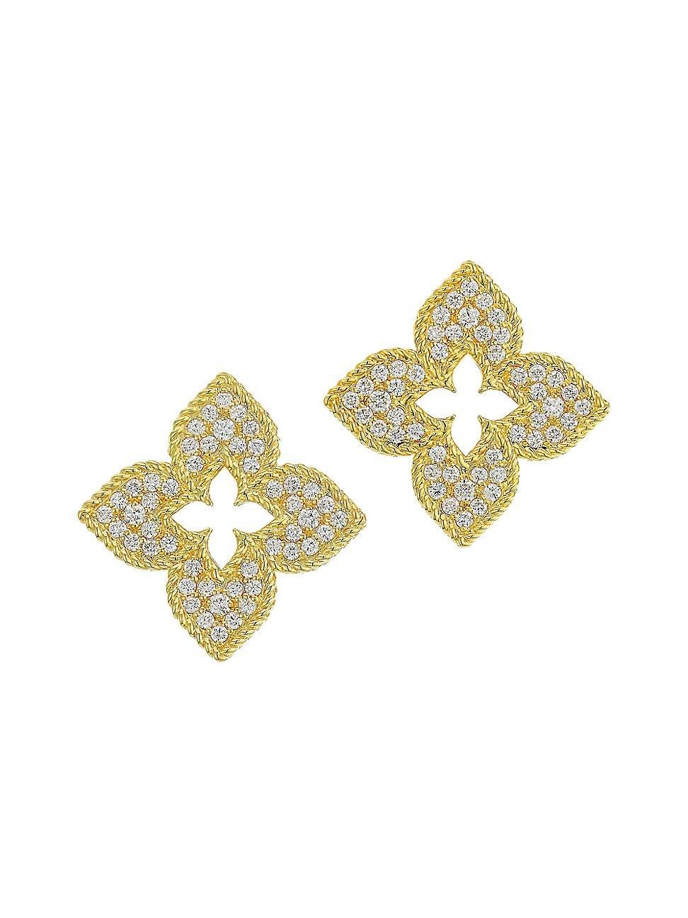 Roberto Coin Venetian Princess Diamond Stud Earrings Product Image