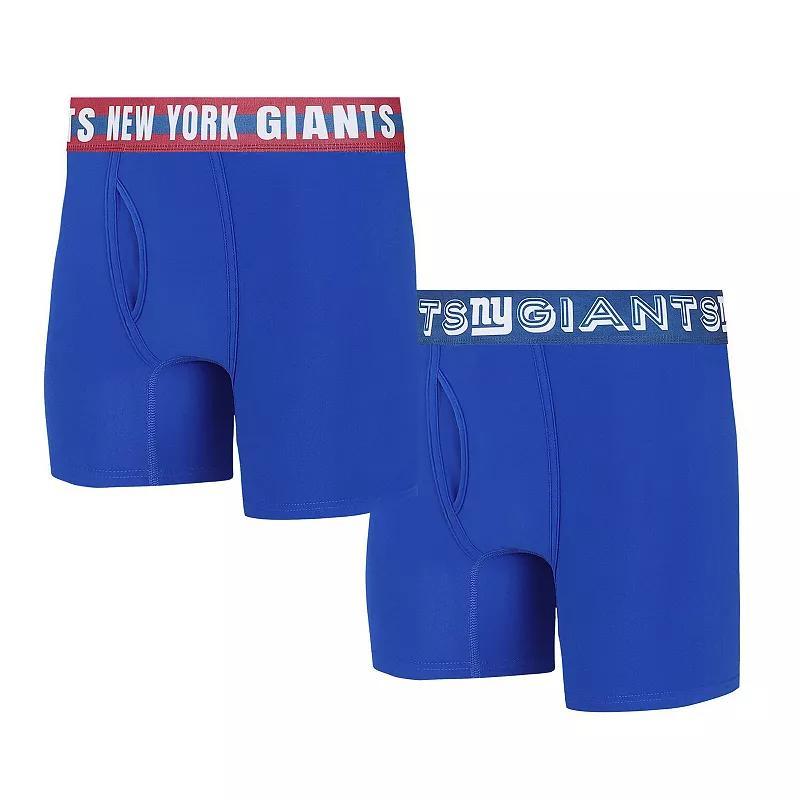 Mens Concepts Sport New York Giants Gauge Knit Boxer Brief Two-Pack Product Image