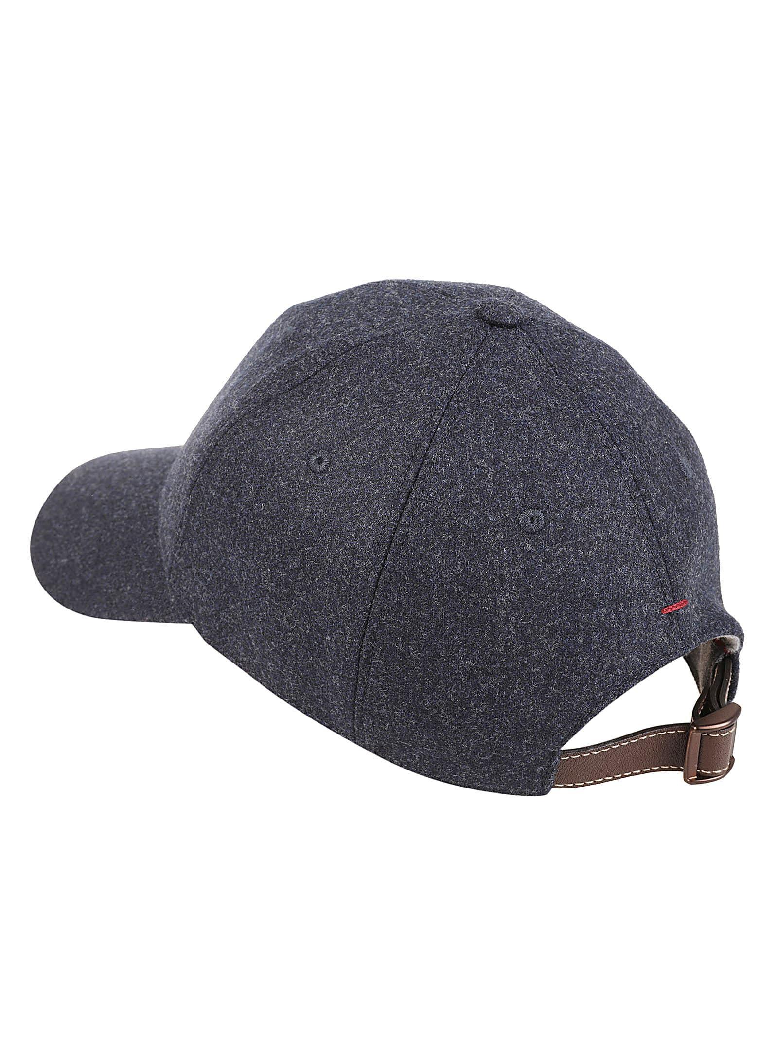 Logo Embroidered Cap In Grey Product Image