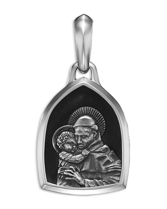 Mens St. Anthony Amulet in Sterling Silver Product Image