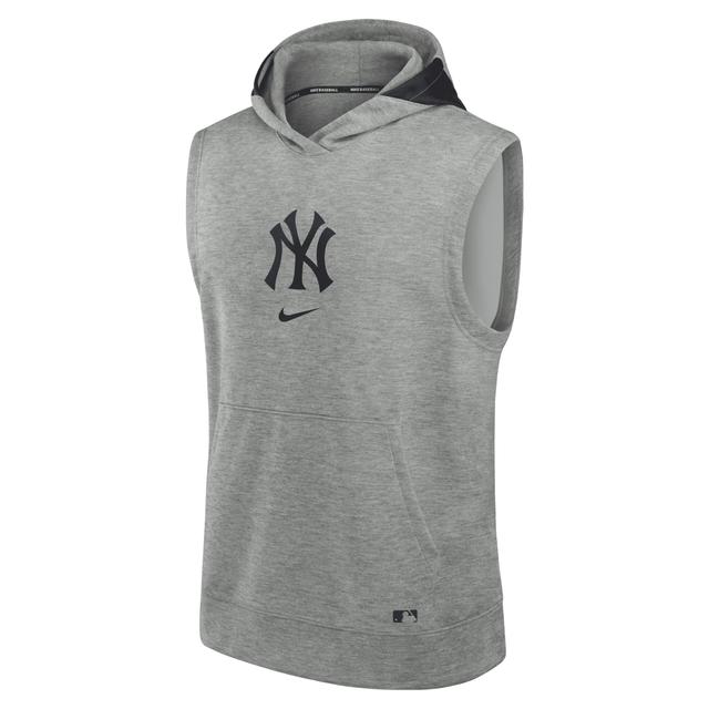 New York Yankees Authentic Collection Early Work Menâs Nike Men's Dri-FIT MLB Sleeveless Pullover Hoodie Product Image