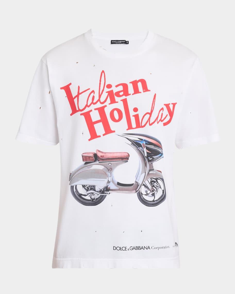 Men's Italian Holiday Graphic T-Shirt Product Image