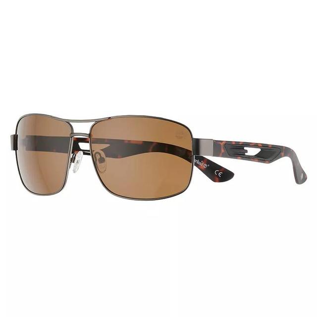 Mens Timberland 64mm Metal Polarized Navigator Sunglasses Product Image