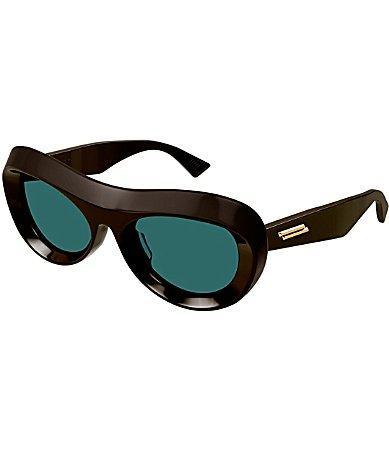 Bottega Veneta Womens Scoop 54mm Oval Sunglasses Product Image