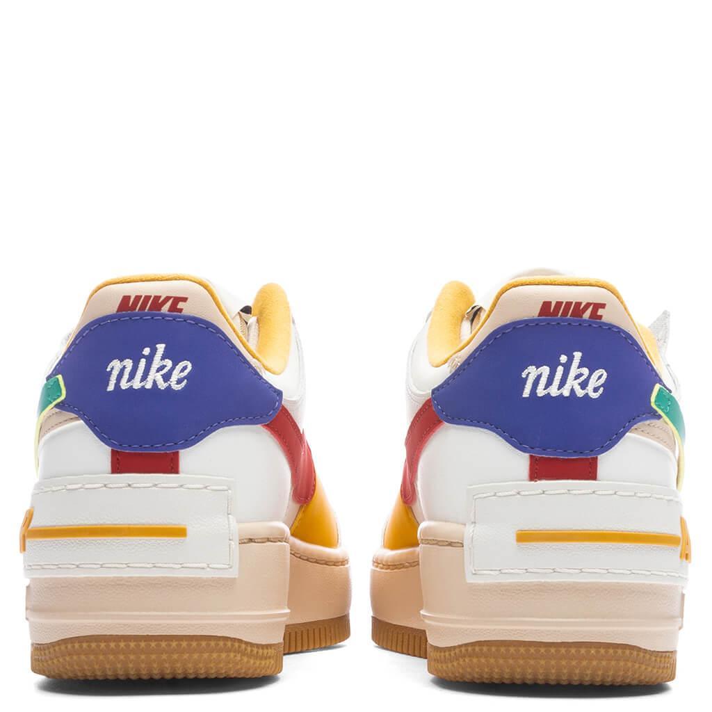 Womens Air Force 1 Shadow - Summit White/Neptune Green/Yellow Female Product Image