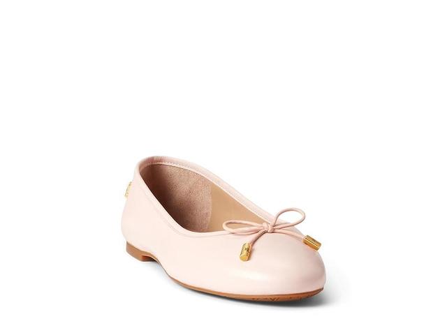 Lauren Ralph Lauren Jayna Nappa Leather Flat (Pale ) Women's Flat Shoes Product Image