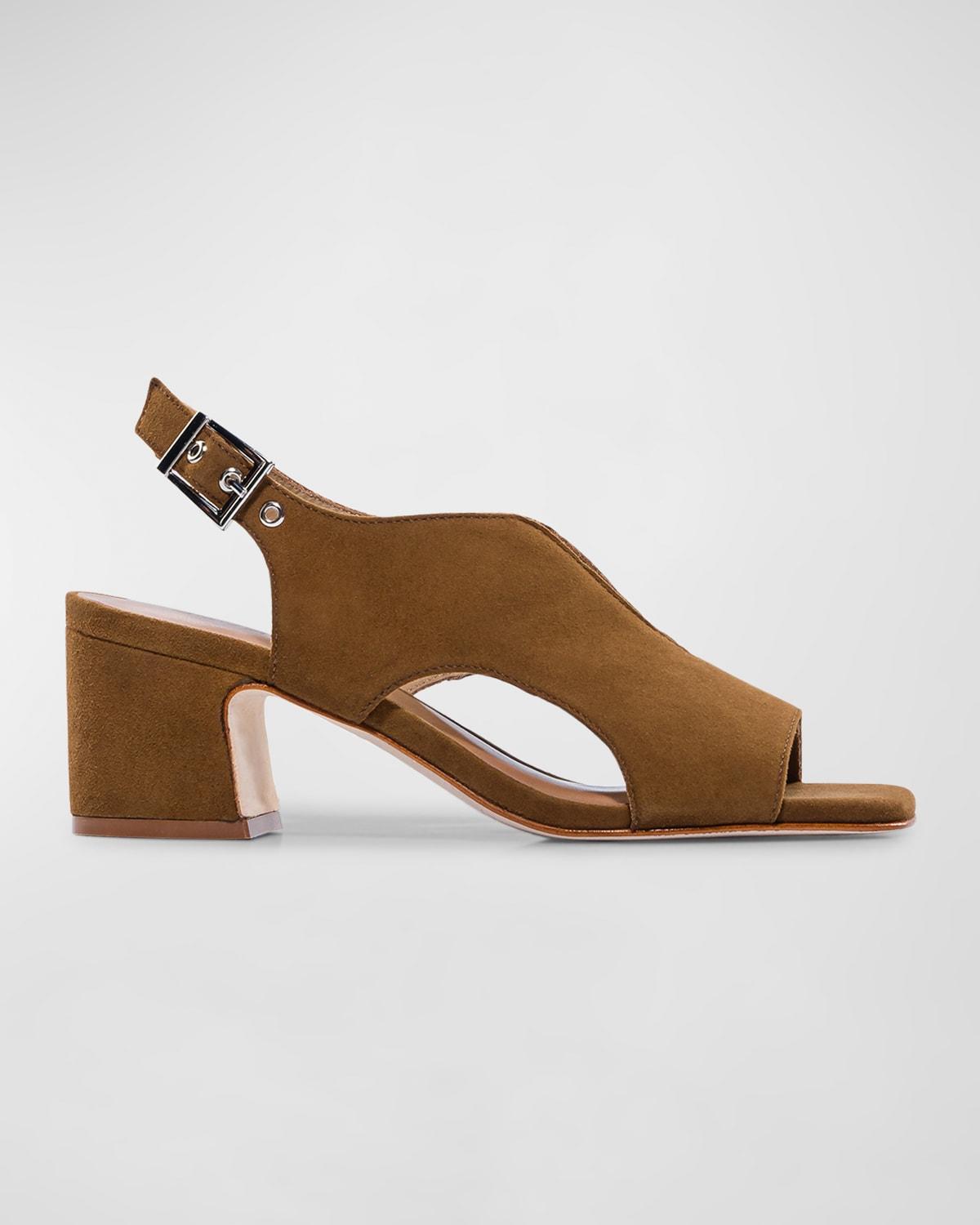 Womens Bedford Suede Mid Heel Sandals Product Image