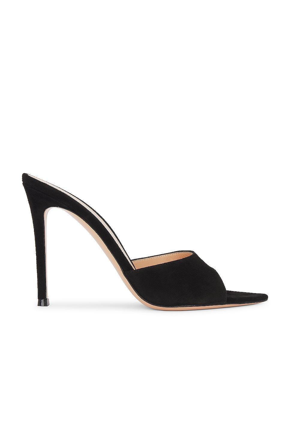 Gianvito Rossi Heeled Mule in Black Product Image