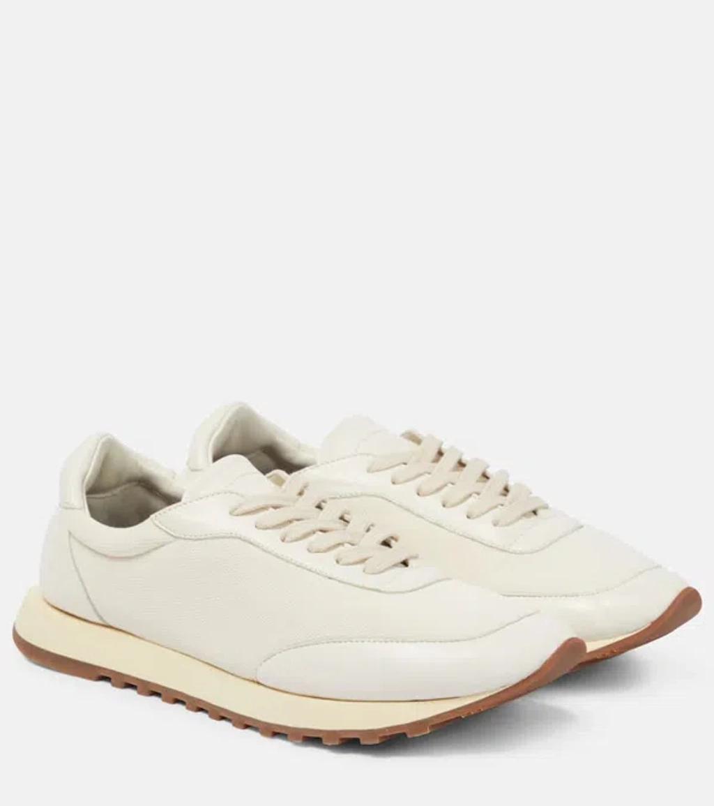 THE ROW Owen Runner Sneakers In Milk White Product Image