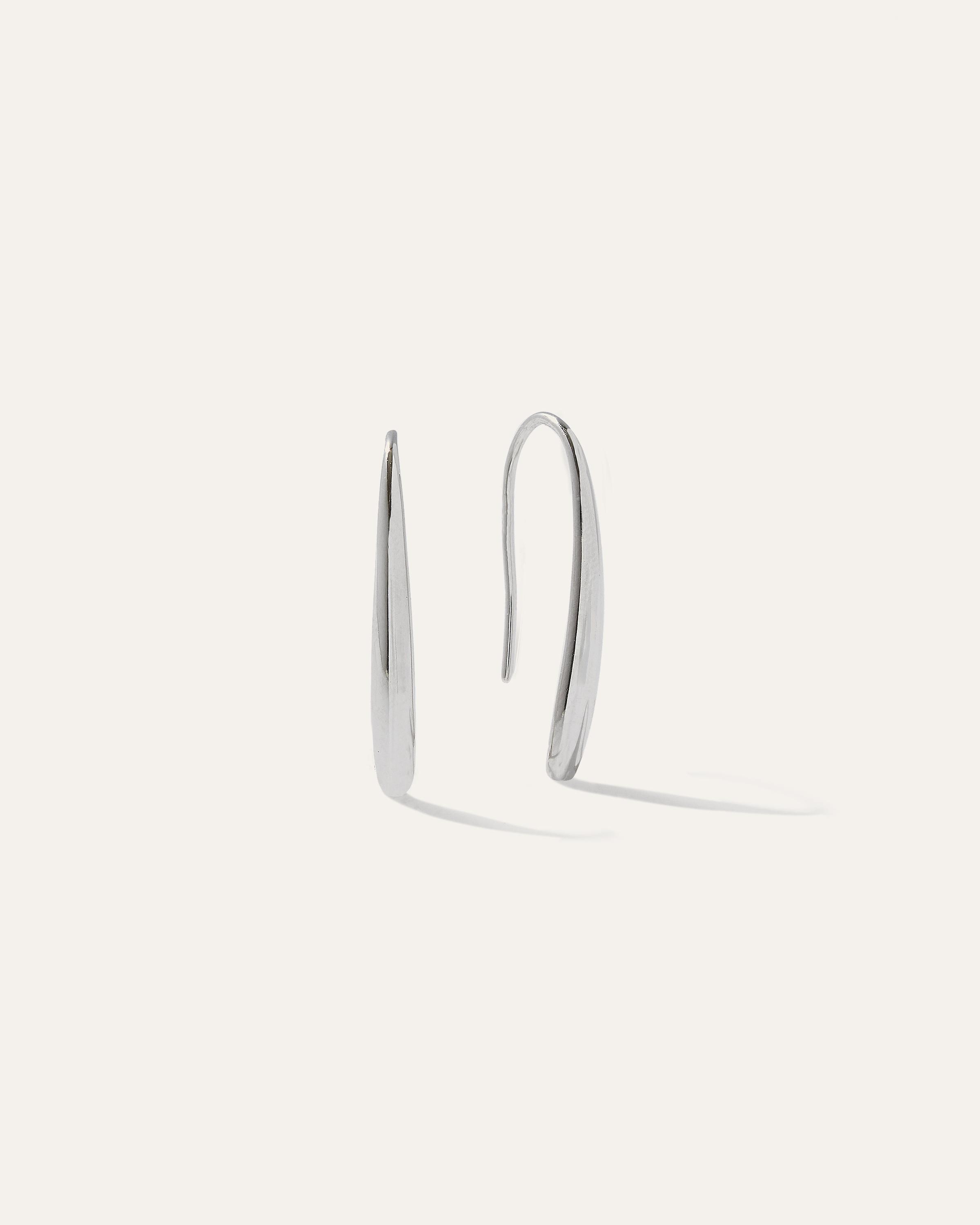 Silver Threader Drop Earrings product image