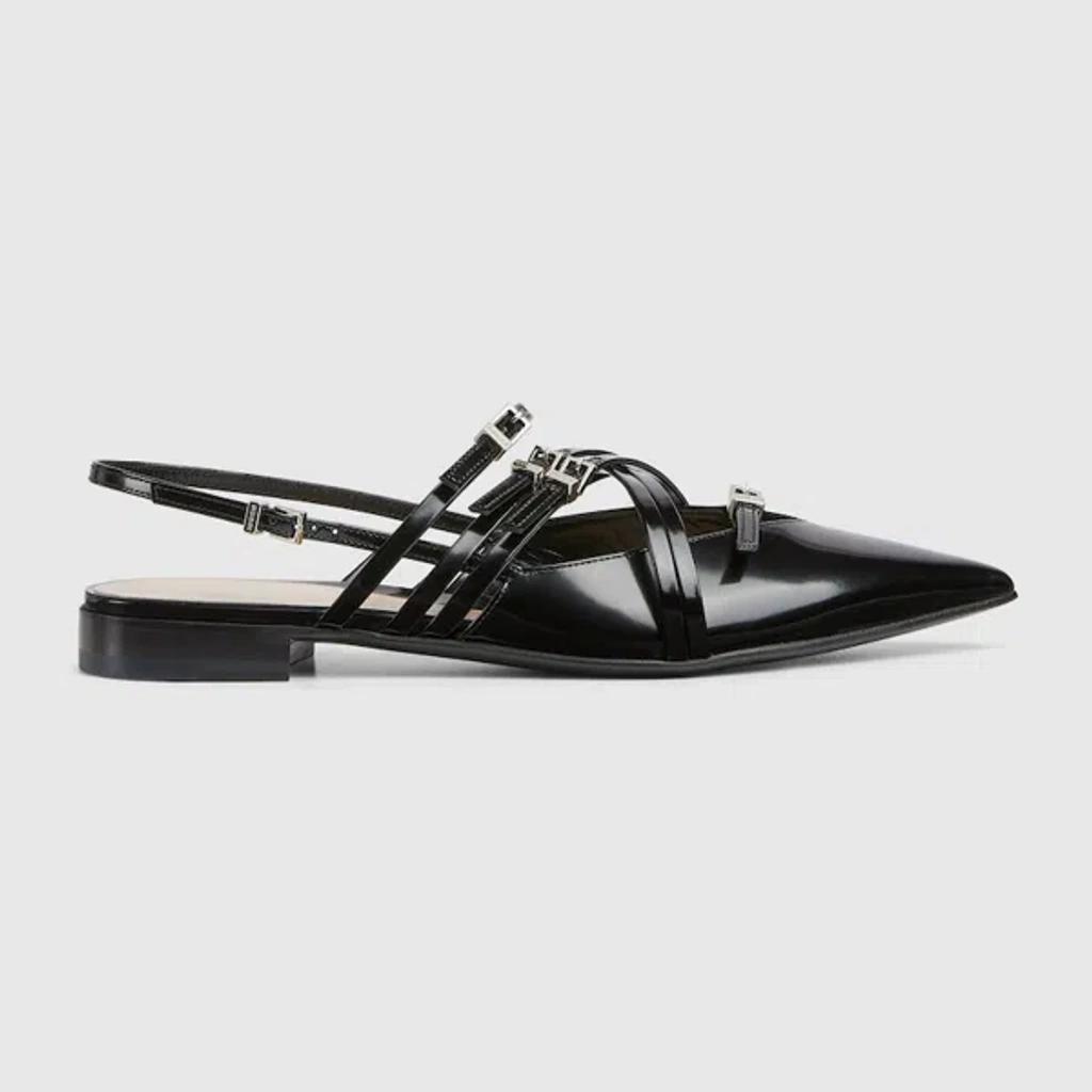 GUCCI Women's Strappy Ballet Flat In Black product image