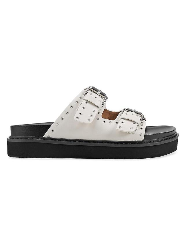 Womens Mlagusta Buckled Leather Slides Product Image