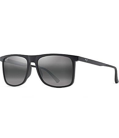Maui Jim Mens Makamae PolarizedPlus2 56mm Square Sunglasses Product Image