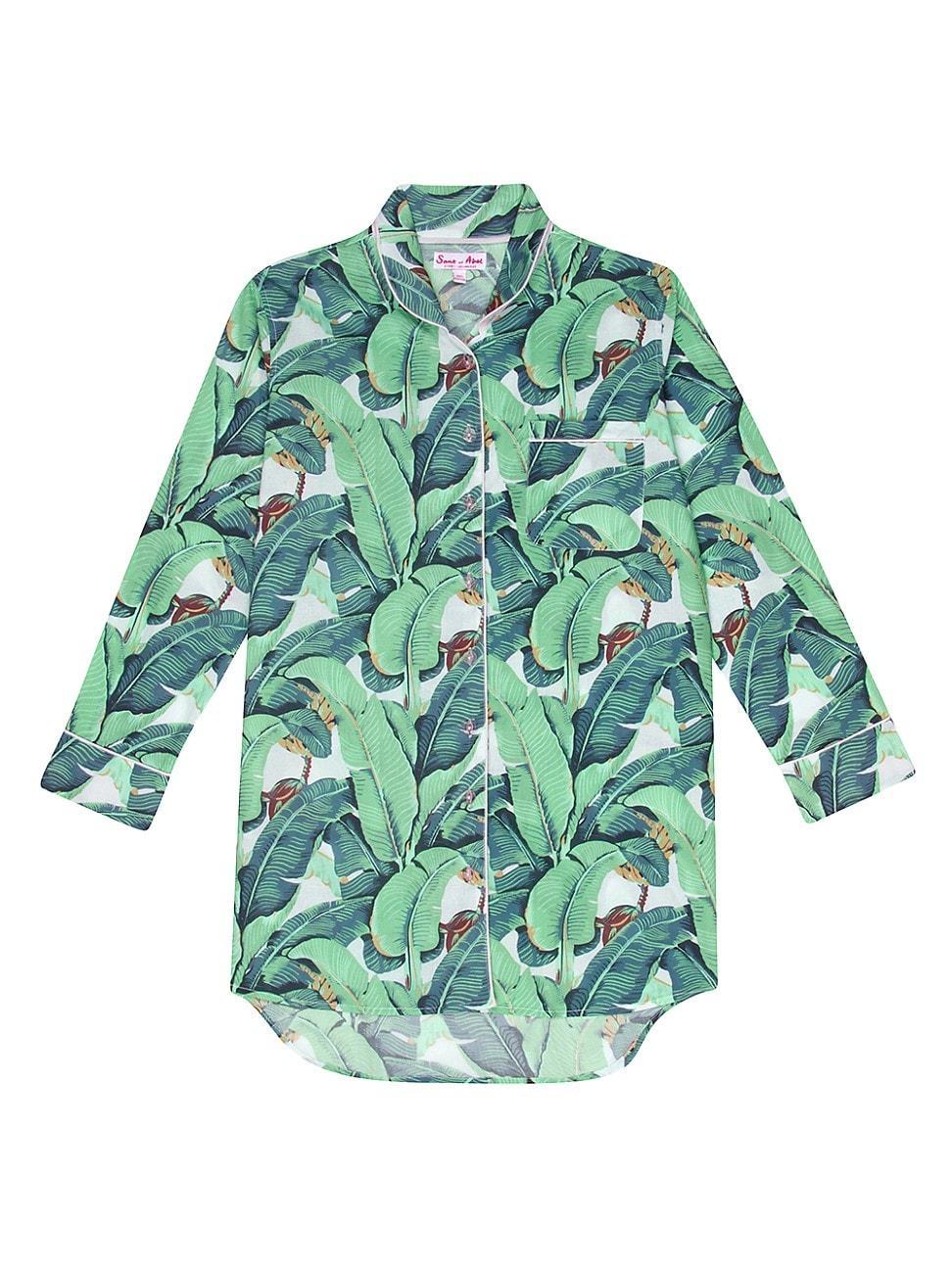 Womens Martinique Banana Leaf Night Shirt Product Image