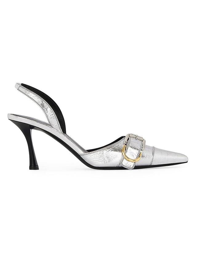 Womens Voyou Slingbacks in Laminated Leather Product Image