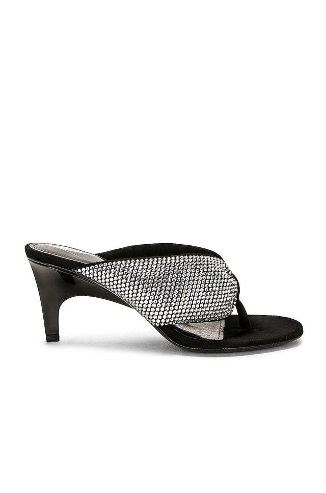 THE ATTICO Rem Sandal In Silver & Black in Silver & Black - Metallic Silver. Size 38.5 (also in 36, 37, 38). Product Image