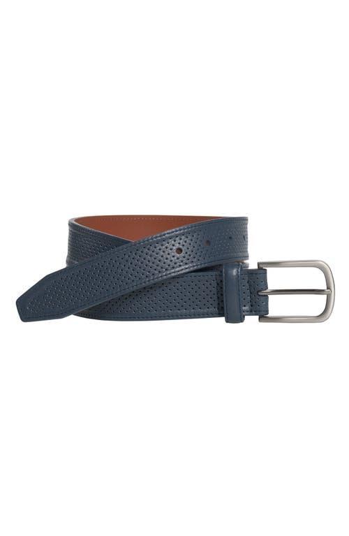 Johnston & Murphy Perfed Leather Belt Belts Product Image