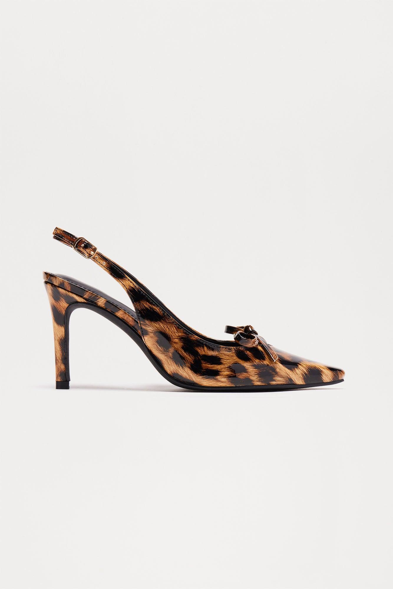 Miya Slingback Pumps - Leopard Product Image