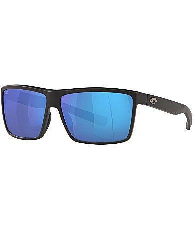 Costa Mens 6S9016 Rinconcito Crystal Mirrored 60mm Rectangle Polarized Sunglasses Product Image