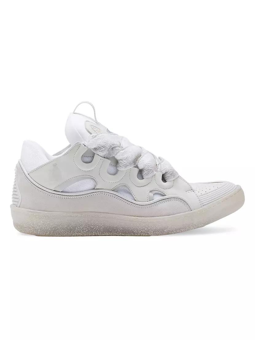 Leather Curb Sneakers Product Image